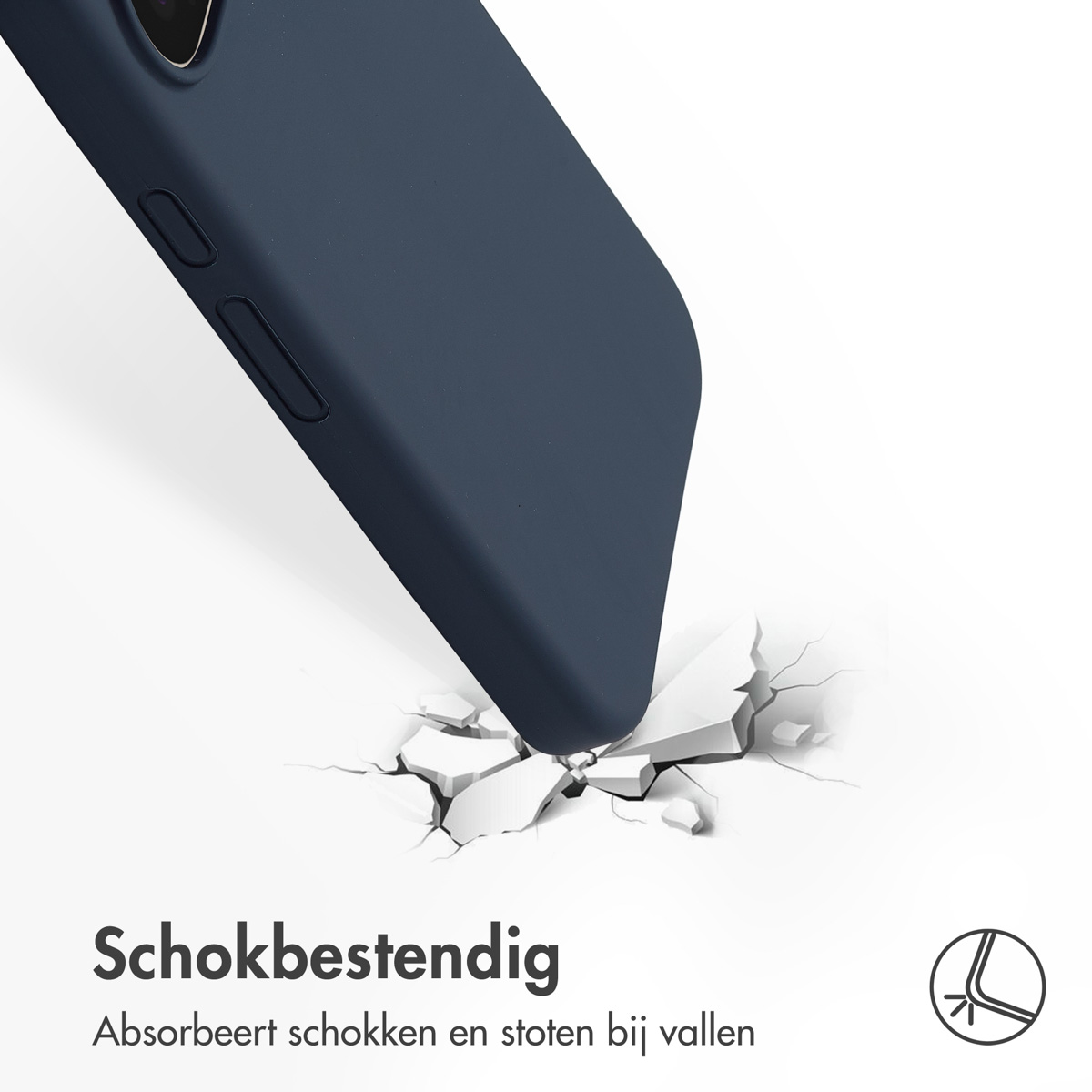 Accezz Liquid Silicone Backcover Google Pixel 10 / 10 Pro - Donkerblauw - Afbeelding 2