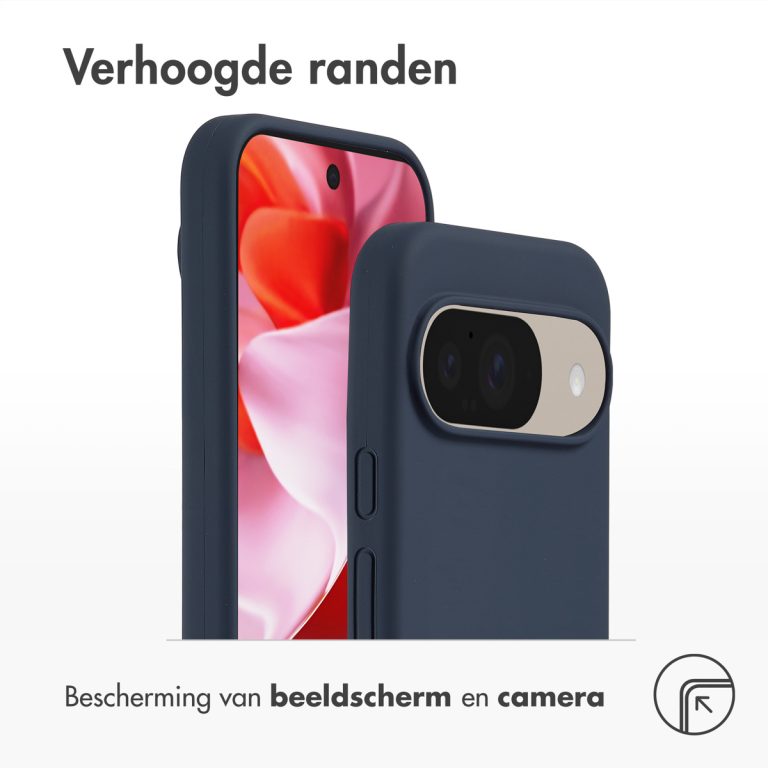 Accezz Liquid Silicone Backcover Google Pixel 10 / 10 Pro - Donkerblauw - Afbeelding 3