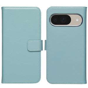 Selencia Echt Leren Bookcase Google Pixel 10 / 10 Pro - Lichtblauw