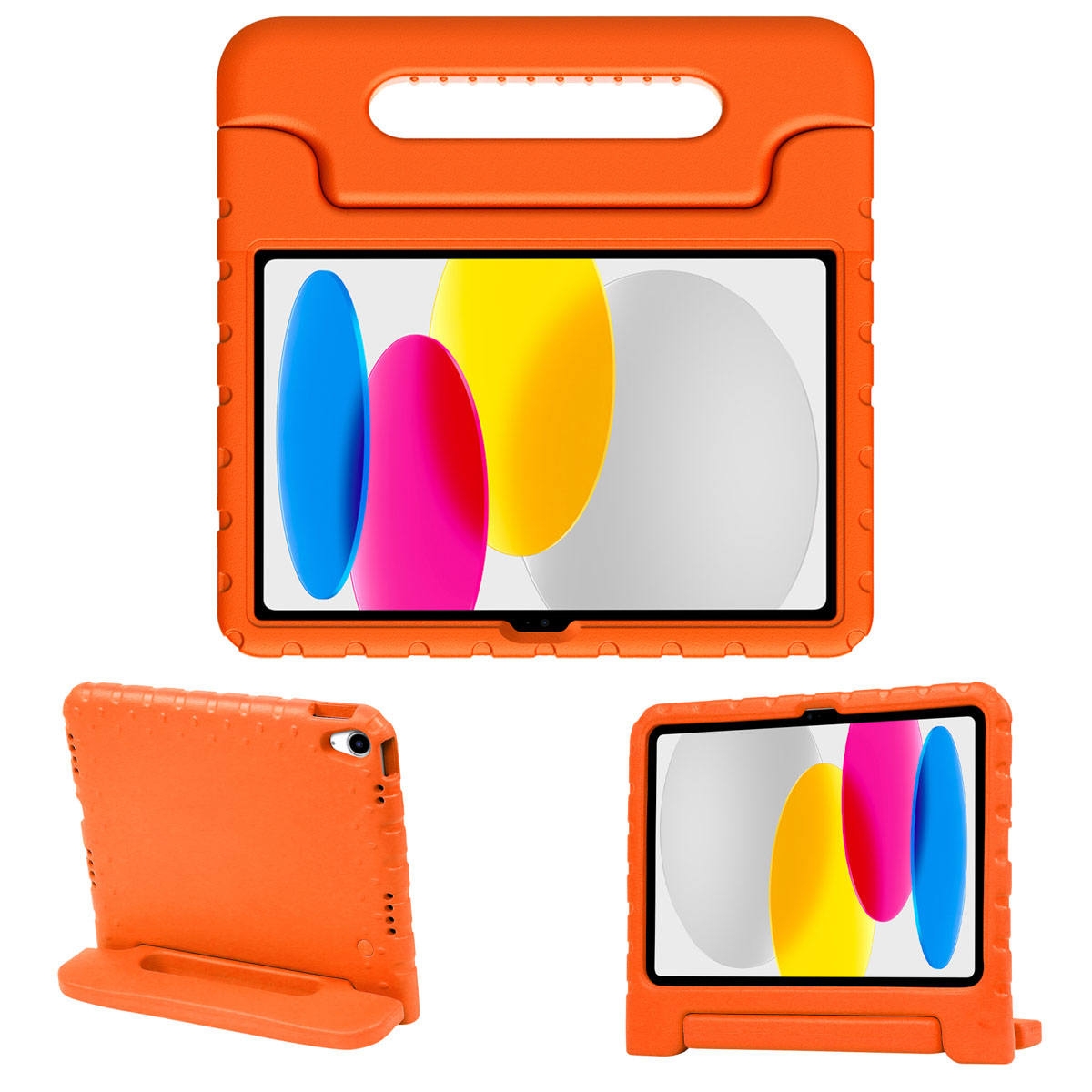 Accezz Kidsproof Backcover met handvat Apple iPad 11 (2025) 11 inch A16 / iPad 10 (2022) 10.9 inch - Oranje - Afbeelding 9