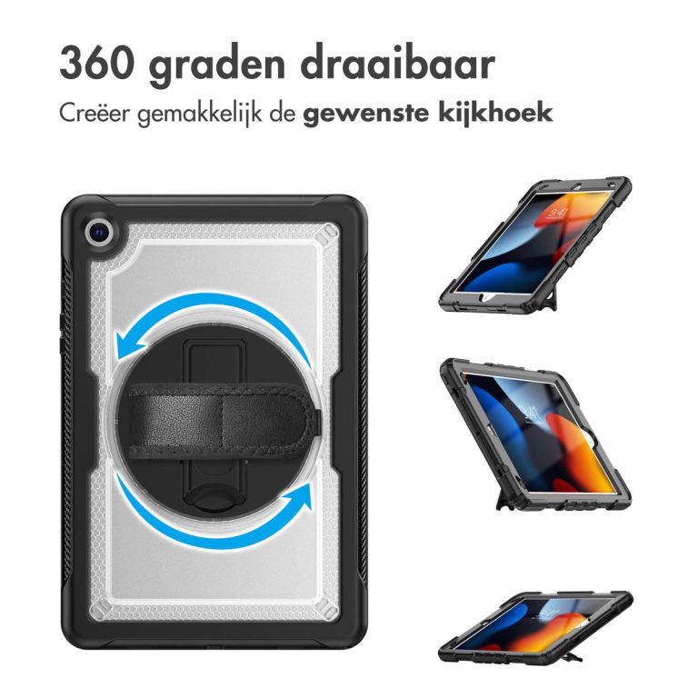 Accezz Rugged Backcover met schouderstrap Samsung Galaxy Tab A9 Plus - Transparent - Afbeelding 9