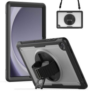 Accezz Rugged Backcover met schouderstrap Samsung Galaxy Tab A9 Plus - Transparent