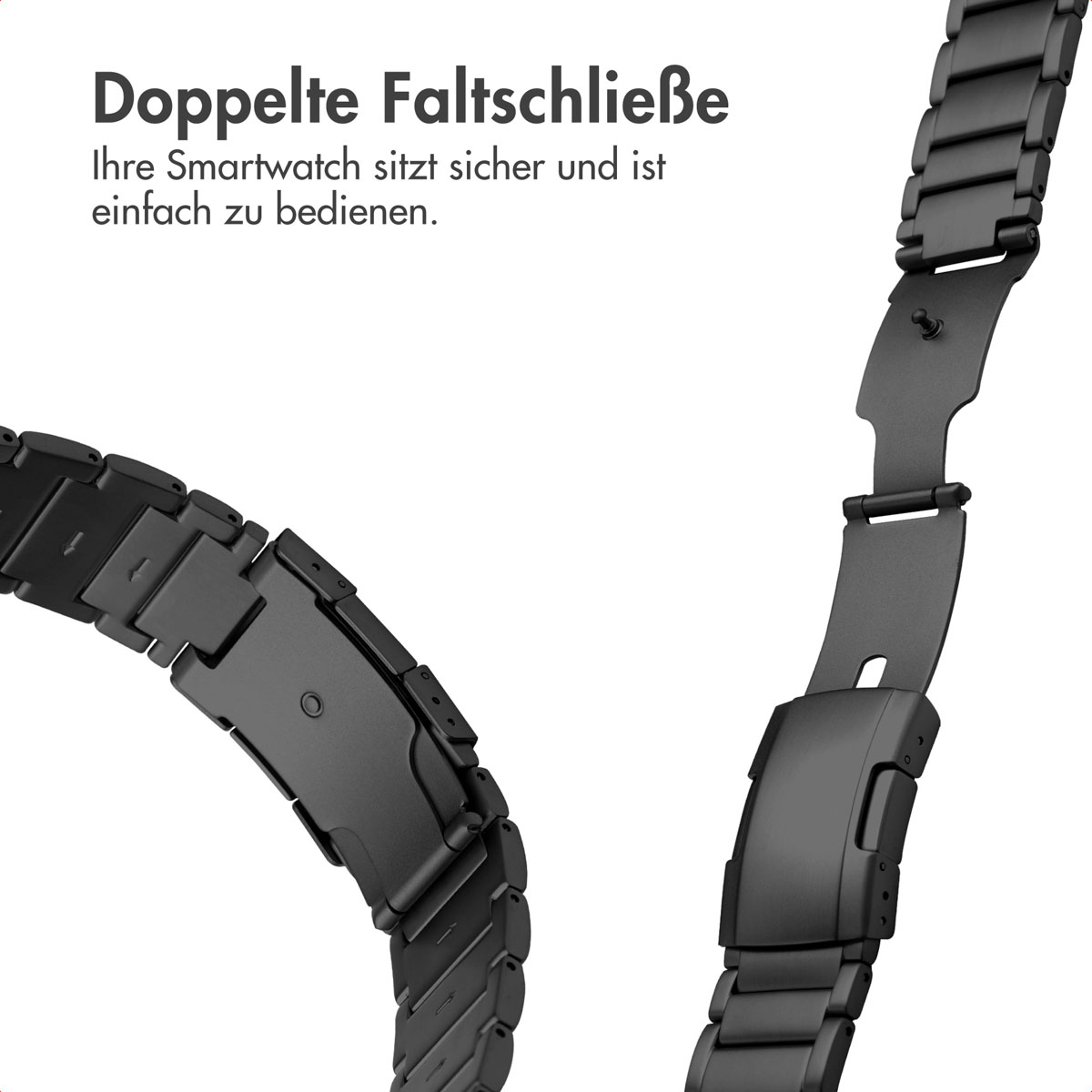 Accezz Mat Titanium bandje voor de Samsung Galaxy Watch Ultra (2024/2025) - Zwart - Afbeelding 10