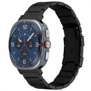 Accezz Mat Titanium bandje voor de Samsung Galaxy Watch Ultra (2024/2025) - Zwart
