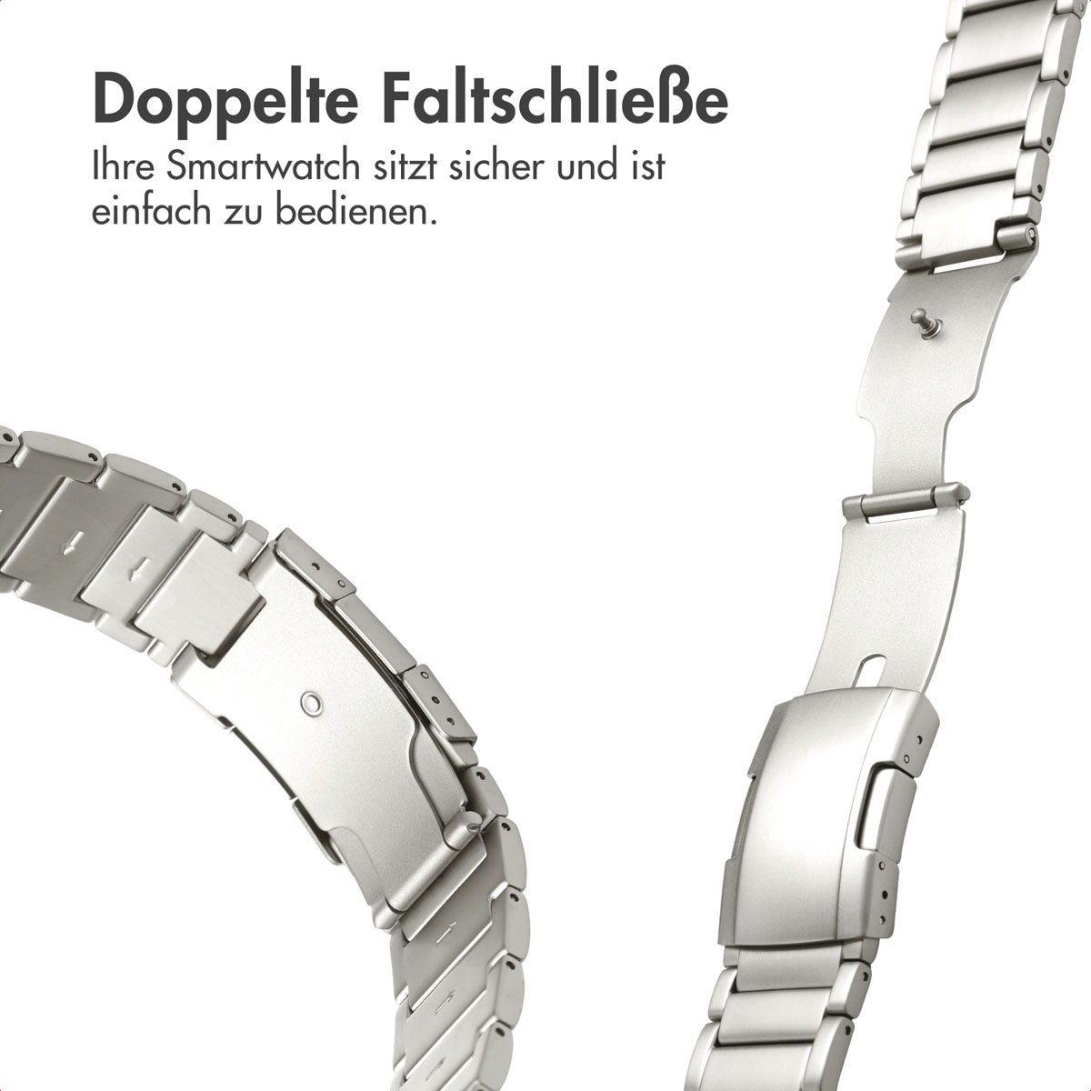 Accezz Mat Titanium bandje voor de Samsung Galaxy Watch Ultra (2024/2025) - Zilver - Afbeelding 10