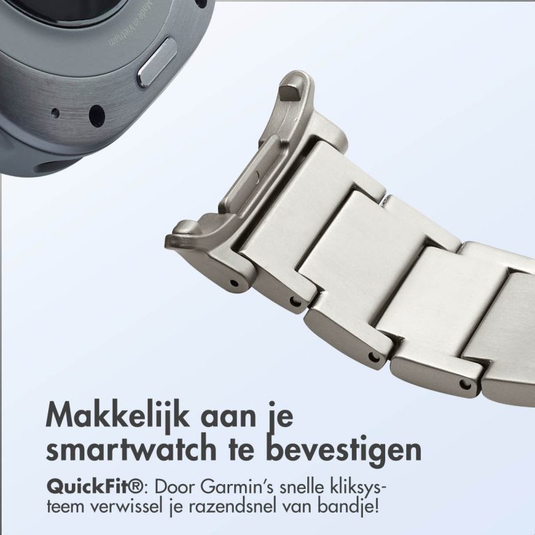 Accezz Mat Titanium bandje voor de Samsung Galaxy Watch Ultra (2024/2025) - Zilver - Afbeelding 8