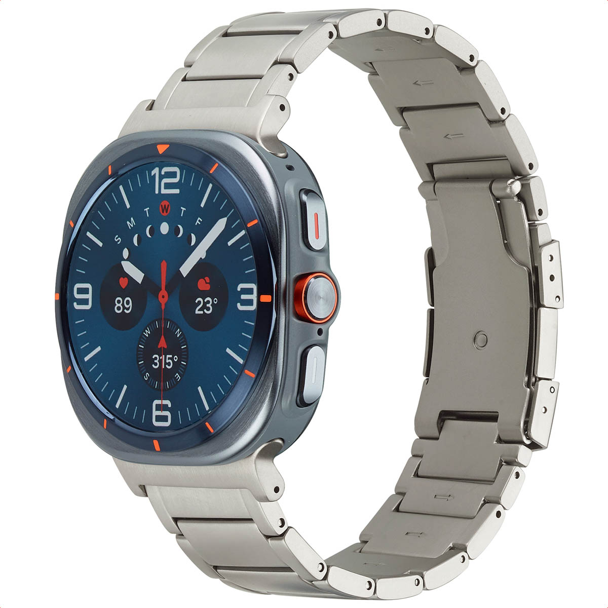 Accezz Mat Titanium bandje voor de Samsung Galaxy Watch Ultra (2024/2025) – Zilver