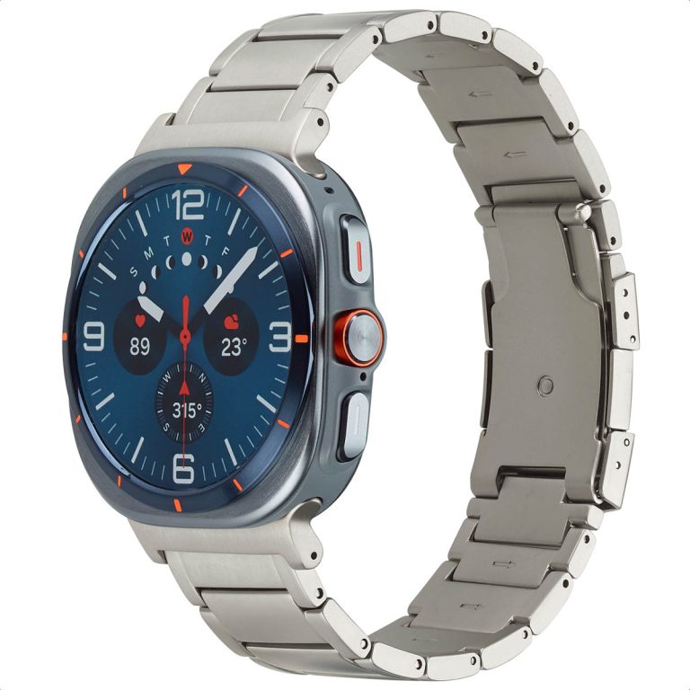 Accezz Mat Titanium bandje voor de Samsung Galaxy Watch Ultra (2024/2025) - Zilver - Afbeelding 7