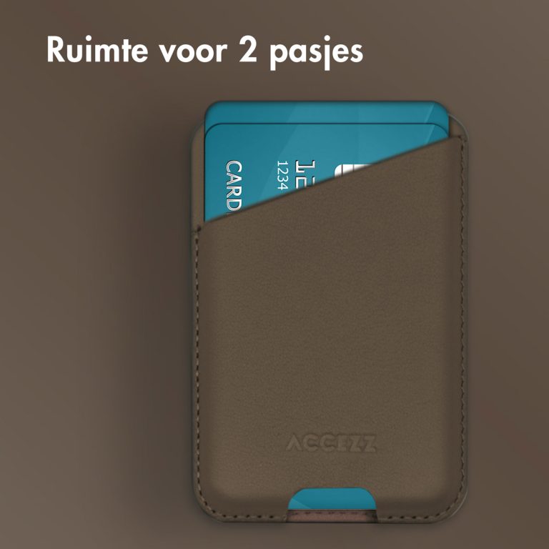 Accezz Leather Cardholder MagSafe - Kaarthouder met MagSafe - Coffee Brown - Afbeelding 10