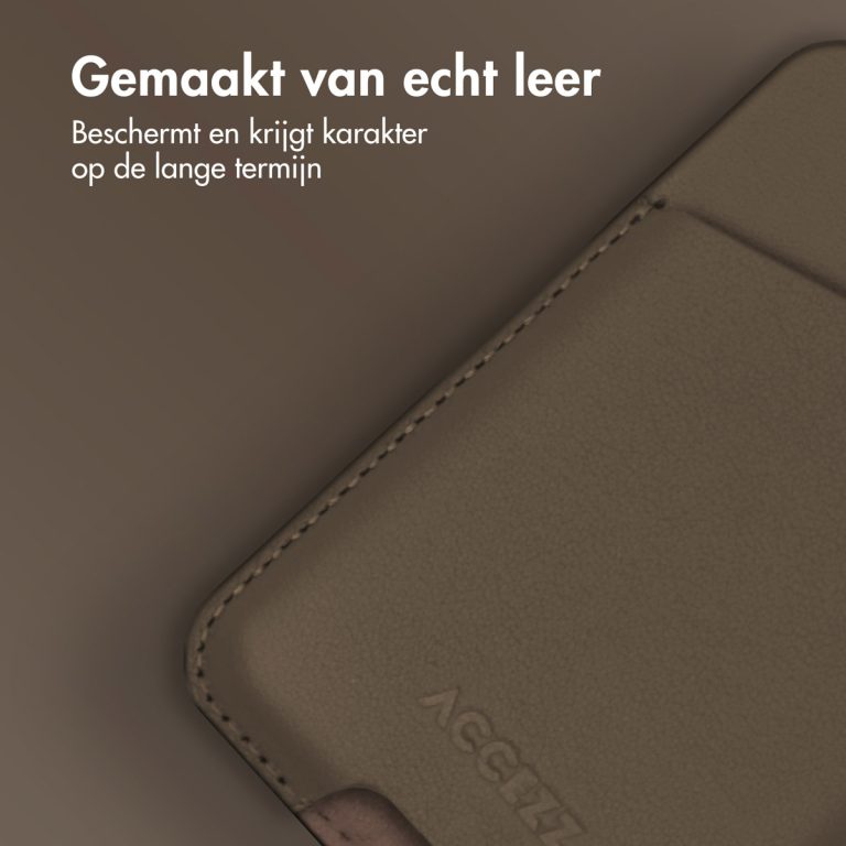 Accezz Leather Cardholder MagSafe - Kaarthouder met MagSafe - Coffee Brown - Afbeelding 7