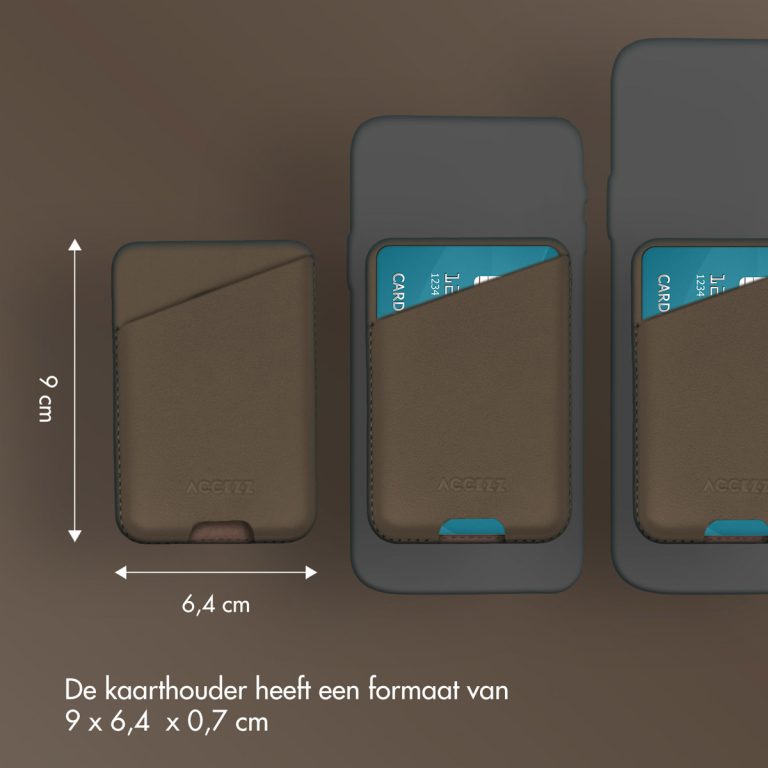 Accezz Leather Cardholder MagSafe - Kaarthouder met MagSafe - Coffee Brown - Afbeelding 5