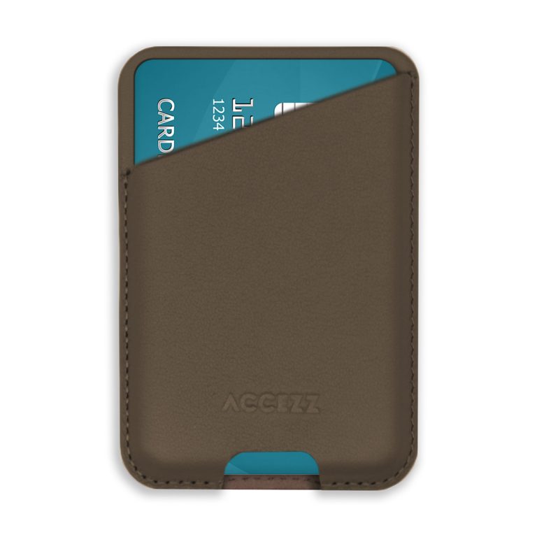 Accezz Leather Cardholder MagSafe - Kaarthouder met MagSafe - Coffee Brown - Afbeelding 4