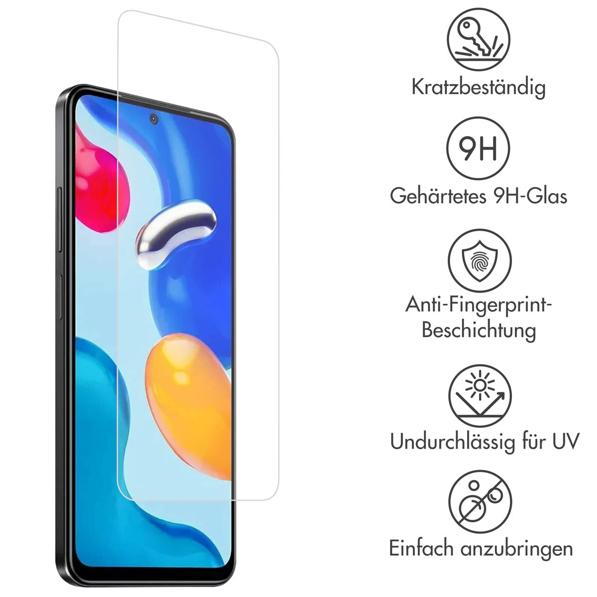 Accezz Gehard Glas Screenprotector Xiaomi Redmi Note 11 (4G) / Note 11S (4G) - Afbeelding 6