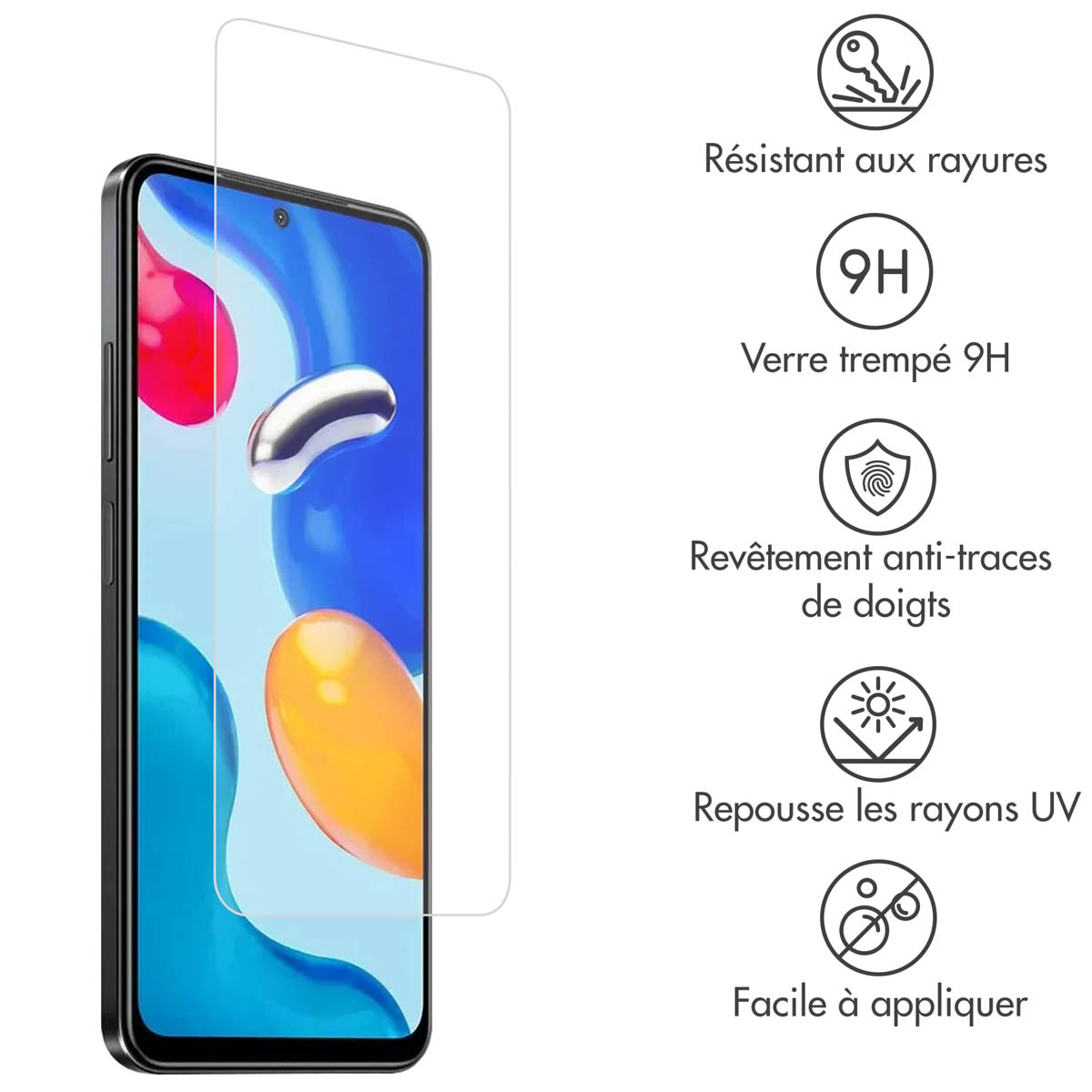 Accezz Gehard Glas Screenprotector Xiaomi Redmi Note 11 (4G) / Note 11S (4G) - Afbeelding 5