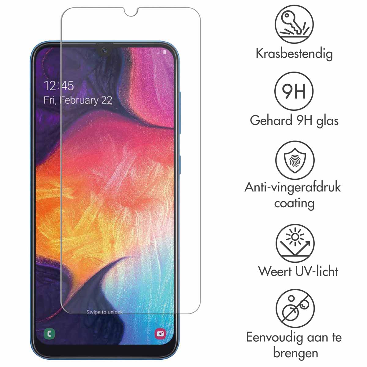 Accezz Gehard Glas Screenprotector voor de Samsung Galaxy A50 / A30s / M31 - Afbeelding 6