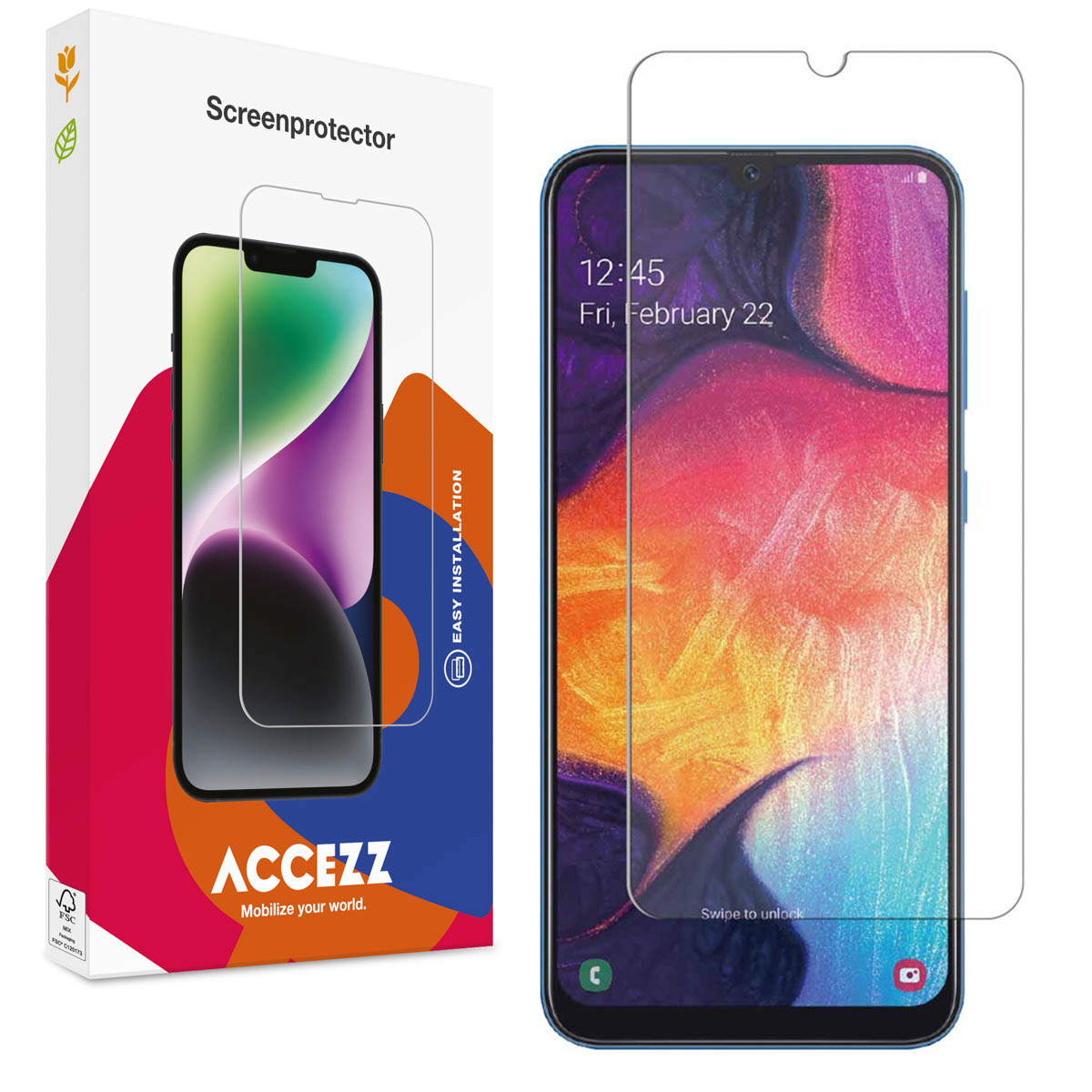 Accezz Gehard Glas Screenprotector voor de Samsung Galaxy A50 / A30s / M31 - Afbeelding 2