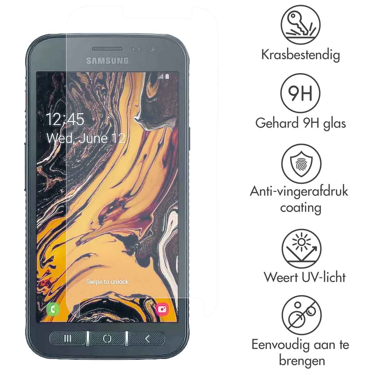 Accezz Gehard Glas Screenprotector Samsung Galaxy Xcover 4 / 4S - Afbeelding 4