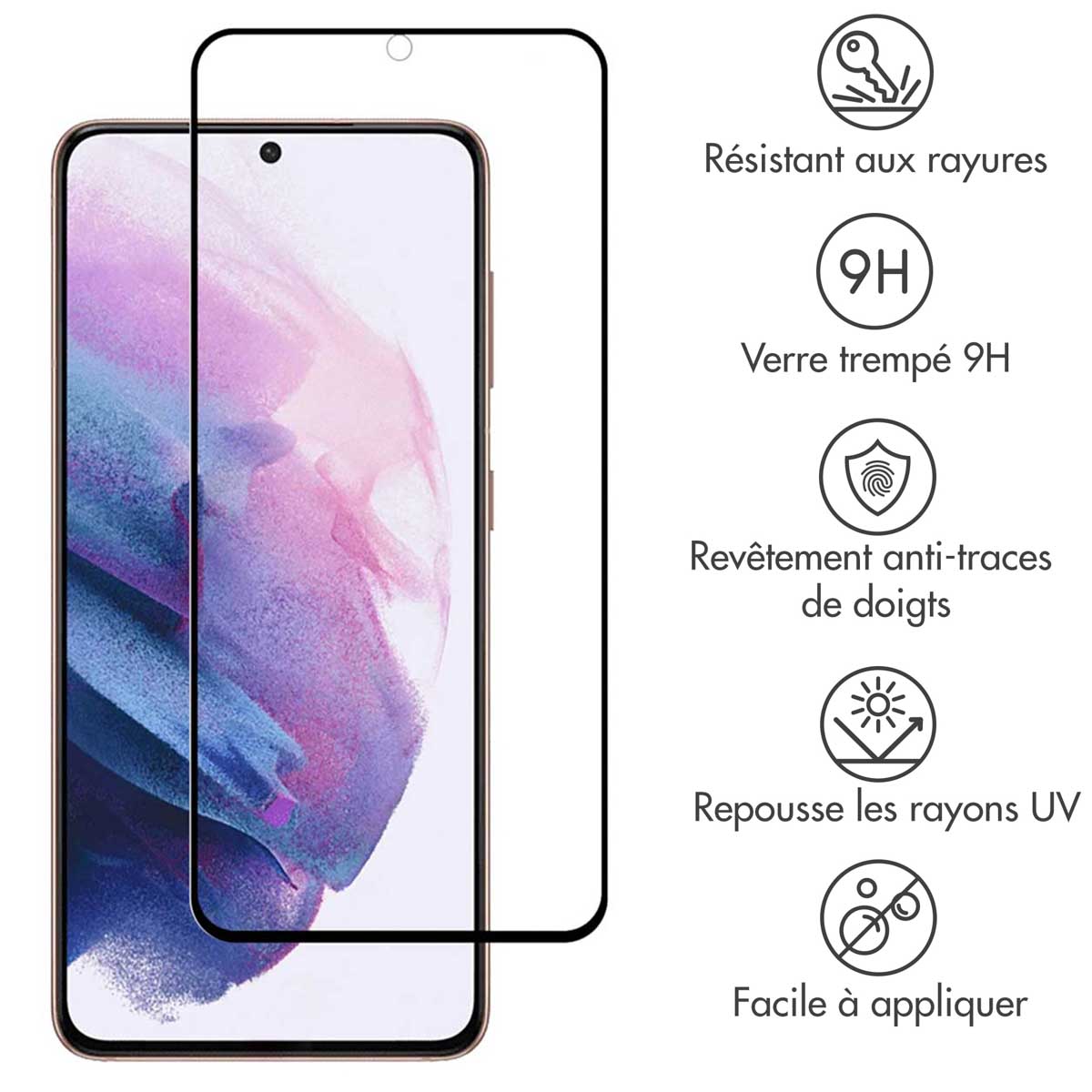 Accezz Gehard Glas Full Cover Screenprotector Samsung Galaxy S22 Plus / S23 Plus - Afbeelding 6