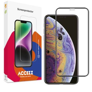 Accezz Gehard Glas Full Cover Screenprotector voor iPhone 11 Pro Max / Xs Max