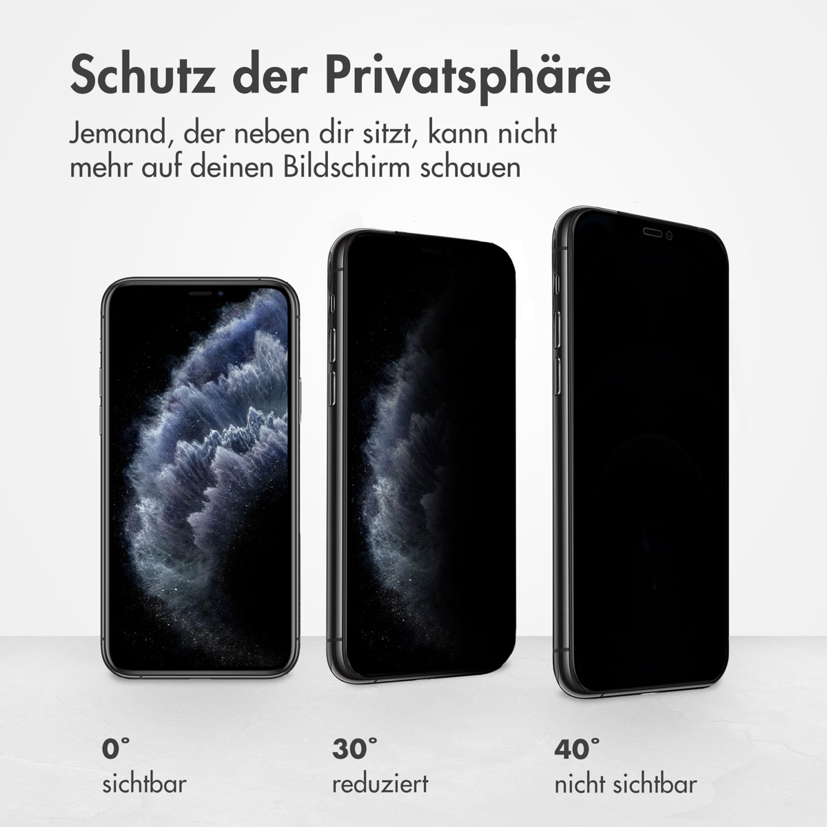 Accezz Gehard Glas Privacy Screenprotector Apple iPhone 11 Pro / Xs / X - Afbeelding 4