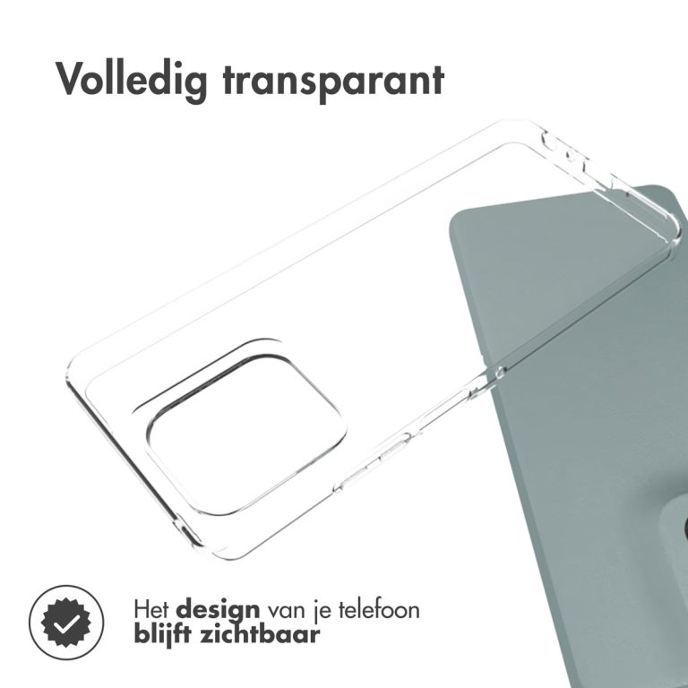 Accezz Clear Backcover Motorola Moto G56 - Transparant - Afbeelding 5