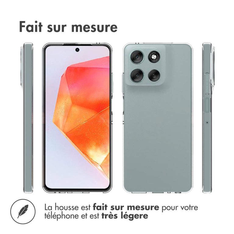 Accezz Clear Backcover Motorola Moto G56 - Transparant - Afbeelding 7