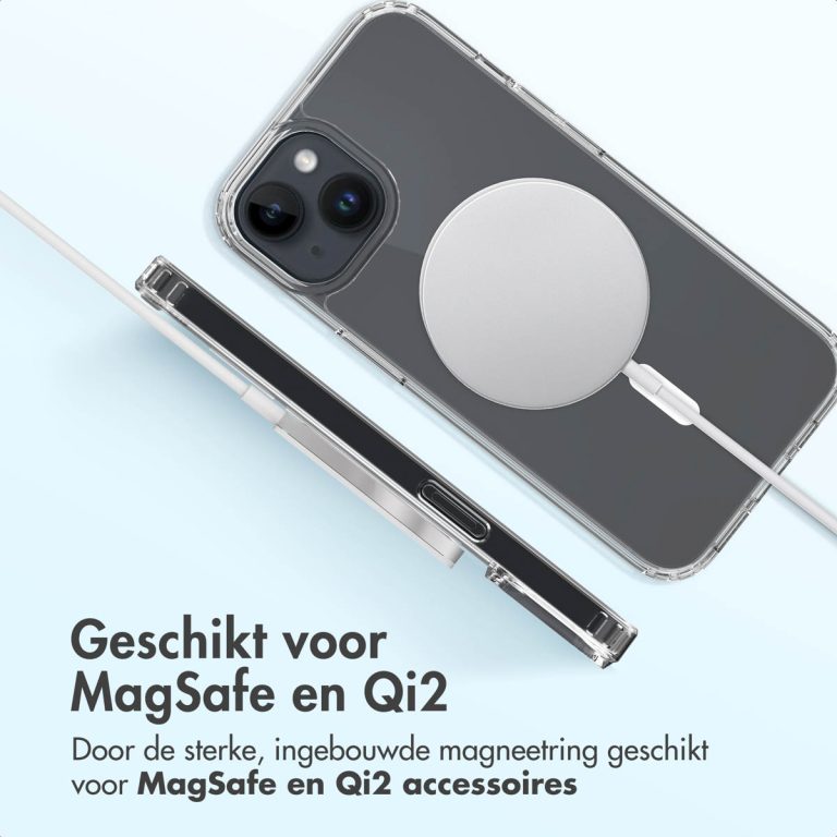 Accezz Xtreme Impact Backcover met MagSafe Apple iPhone 14 - Transparant - Afbeelding 7