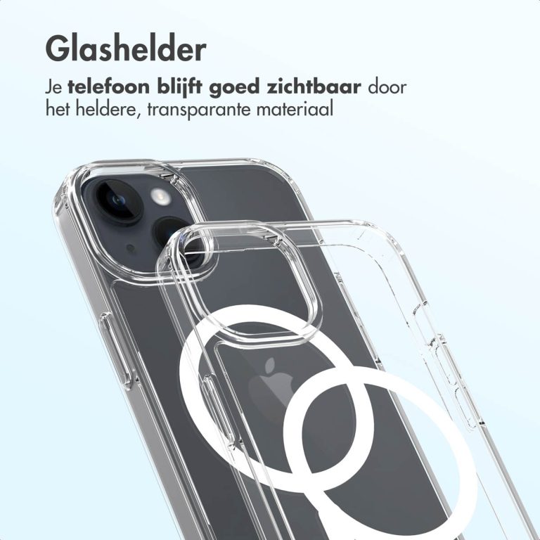 Accezz Xtreme Impact Backcover met MagSafe Apple iPhone 14 - Transparant - Afbeelding 5