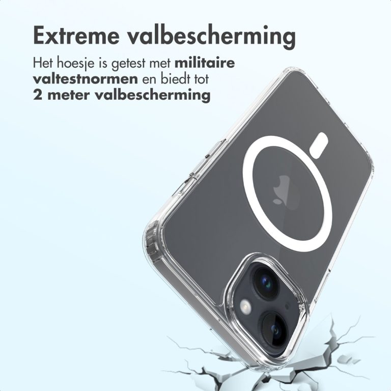 Accezz Xtreme Impact Backcover met MagSafe Apple iPhone 14 - Transparant - Afbeelding 3