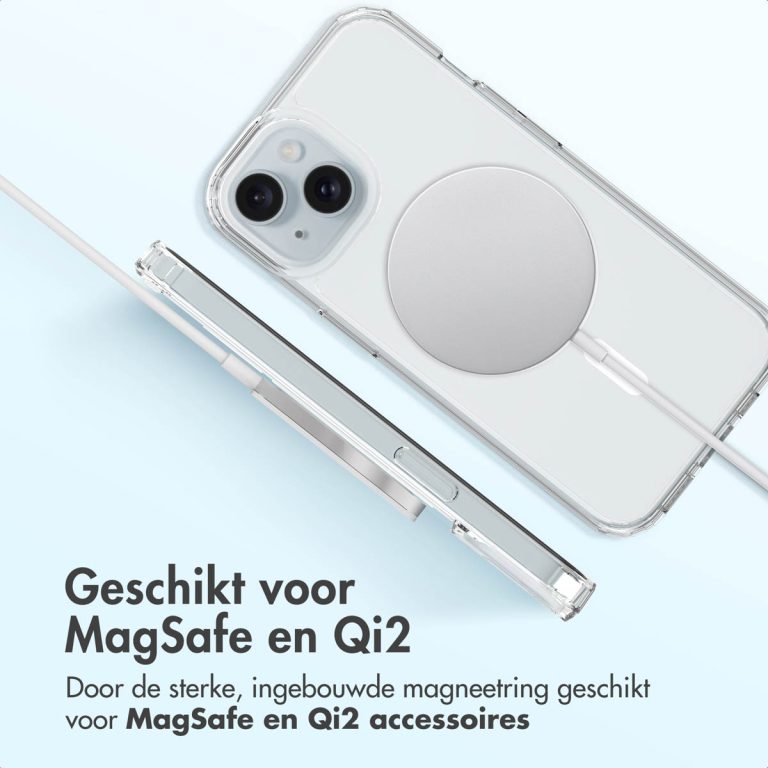 Accezz Xtreme Impact Backcover met MagSafe Apple iPhone 15 - Transparant - Afbeelding 7