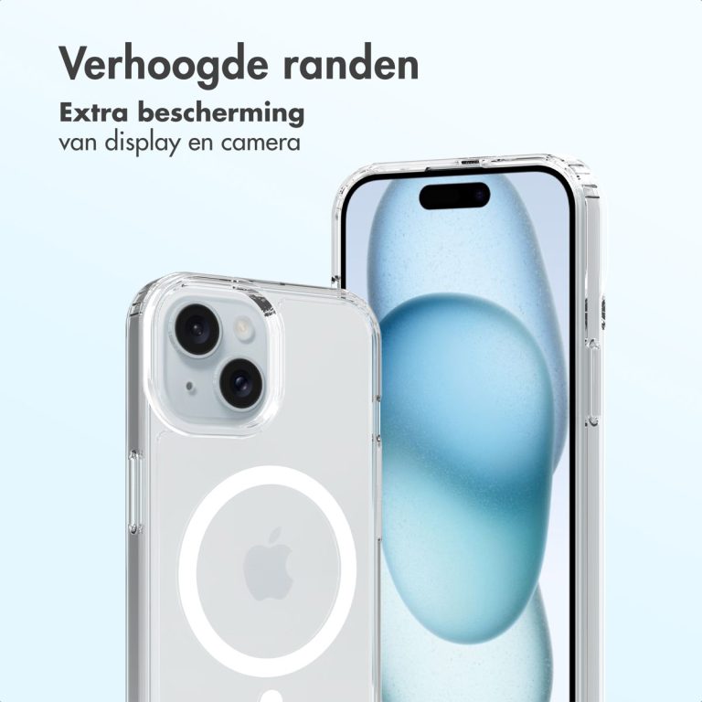 Accezz Xtreme Impact Backcover met MagSafe Apple iPhone 15 - Transparant - Afbeelding 6
