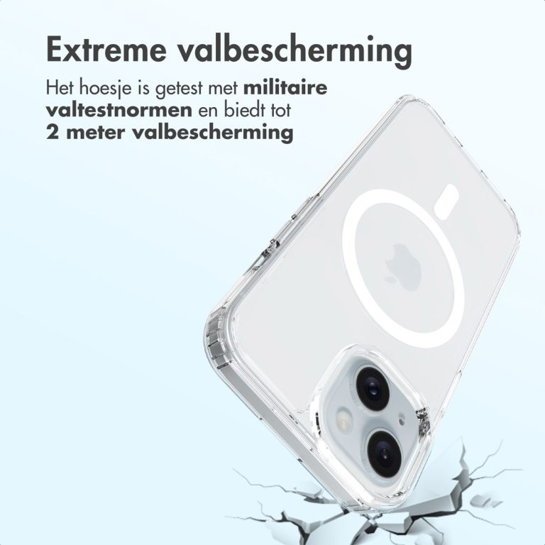 Accezz Xtreme Impact Backcover met MagSafe Apple iPhone 15 - Transparant - Afbeelding 3