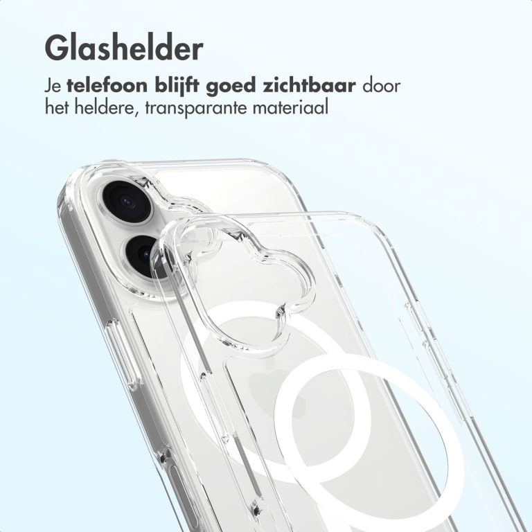 Accezz Xtreme Impact Backcover met MagSafe Apple iPhone 16 - Transparant - Afbeelding 5