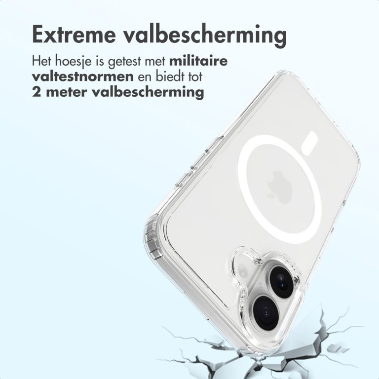 Accezz Xtreme Impact Backcover met MagSafe Apple iPhone 16 - Transparant - Afbeelding 3