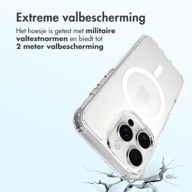 Accezz Xtreme Impact Backcover met MagSafe Apple iPhone 16 Pro - Transparant - Afbeelding 3