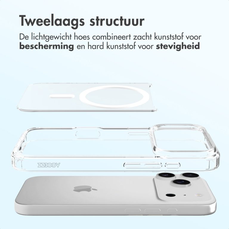 Accezz Xtreme Impact Backcover met MagSafe Apple iPhone 17 Pro - Transparant - Afbeelding 4