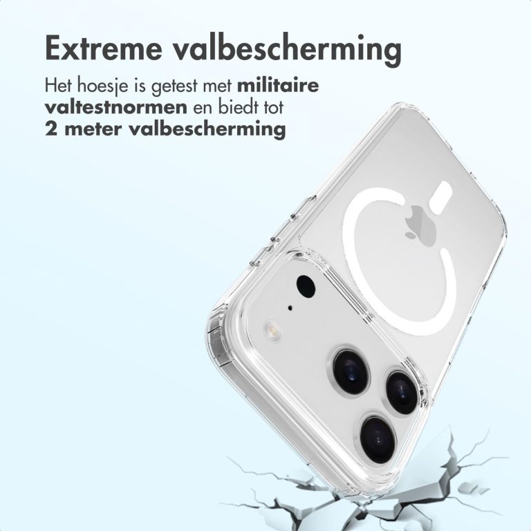 Accezz Xtreme Impact Backcover met MagSafe Apple iPhone 17 Pro - Transparant - Afbeelding 3