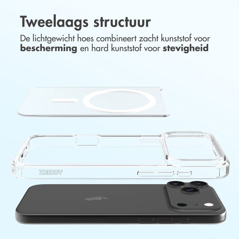 Accezz Xtreme Impact Backcover met MagSafe Apple iPhone 17 Pro Max - Transparant - Afbeelding 4