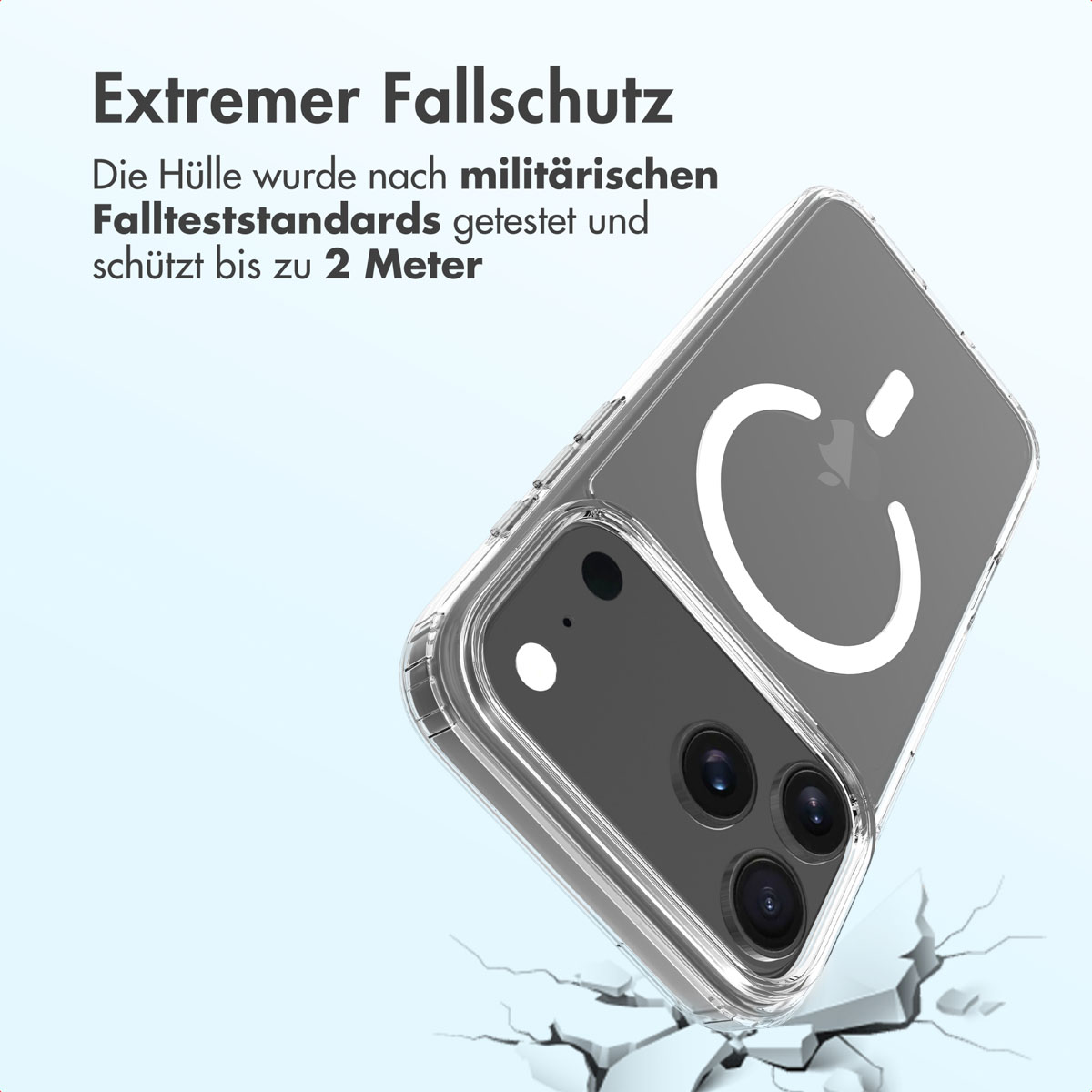 Accezz Xtreme Impact Backcover met MagSafe Apple iPhone 17 Pro Max - Transparant - Afbeelding 5