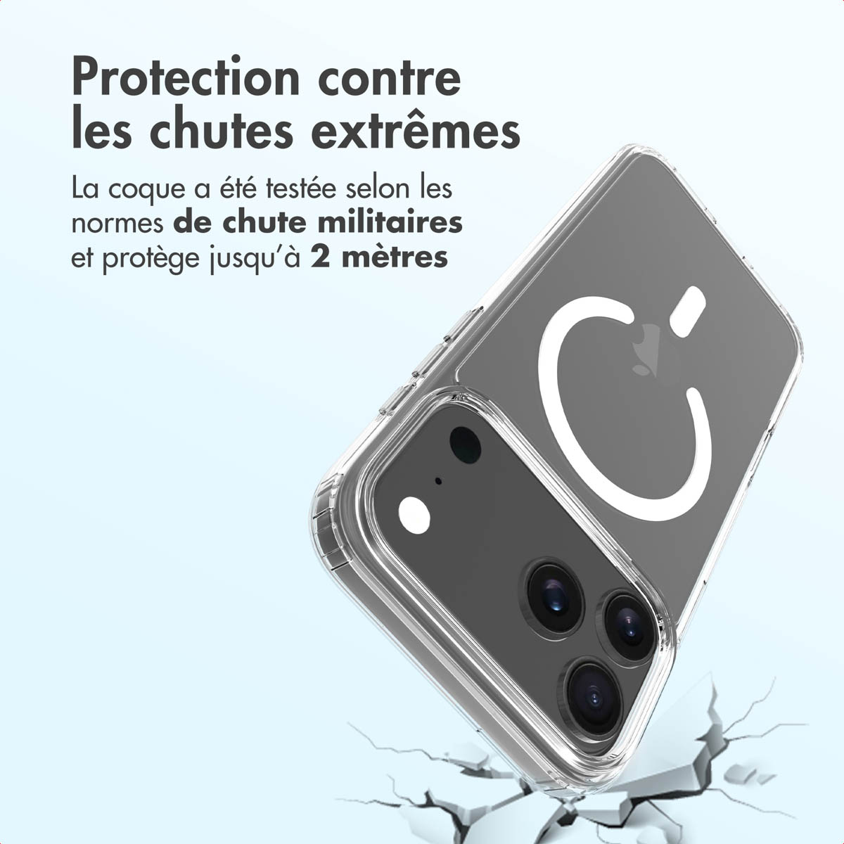 Accezz Xtreme Impact Backcover met MagSafe Apple iPhone 17 Pro Max - Transparant - Afbeelding 4