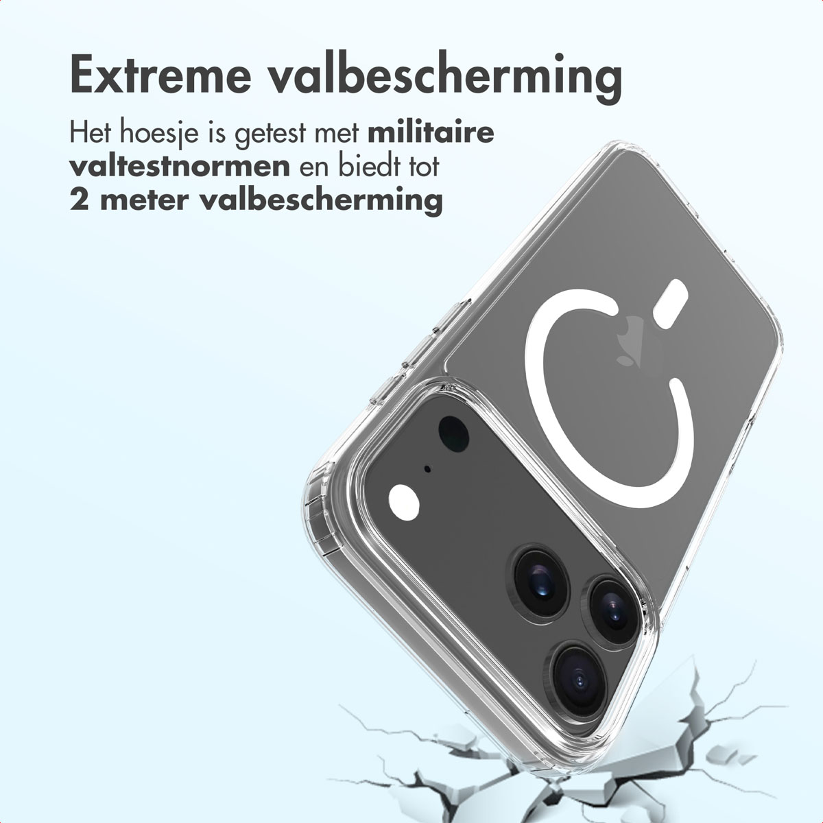 Accezz Xtreme Impact Backcover met MagSafe Apple iPhone 17 Pro Max - Transparant - Afbeelding 6