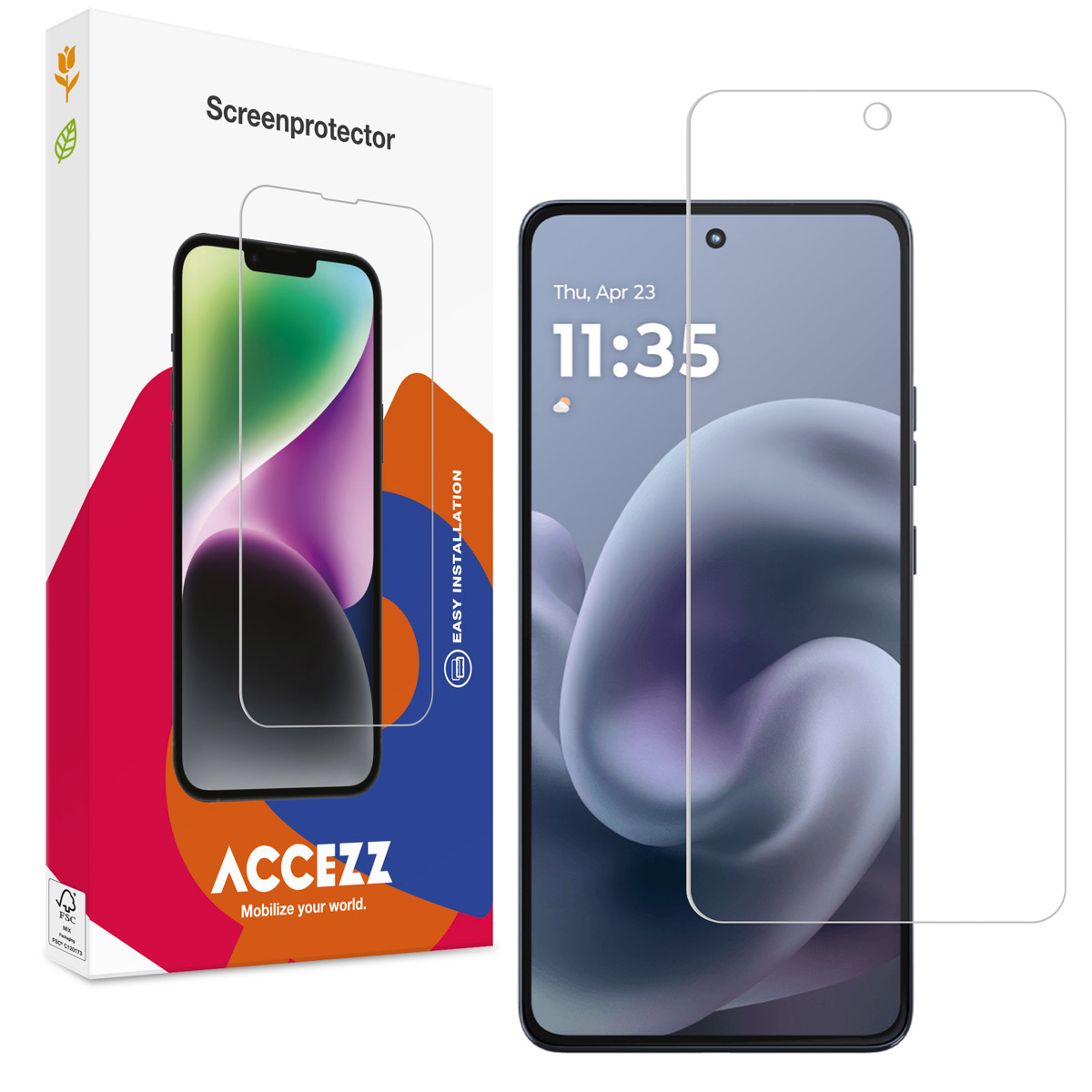 Accezz Gehard Glas Screenprotector voor de Motorola Moto G86 (Power) - Afbeelding 3