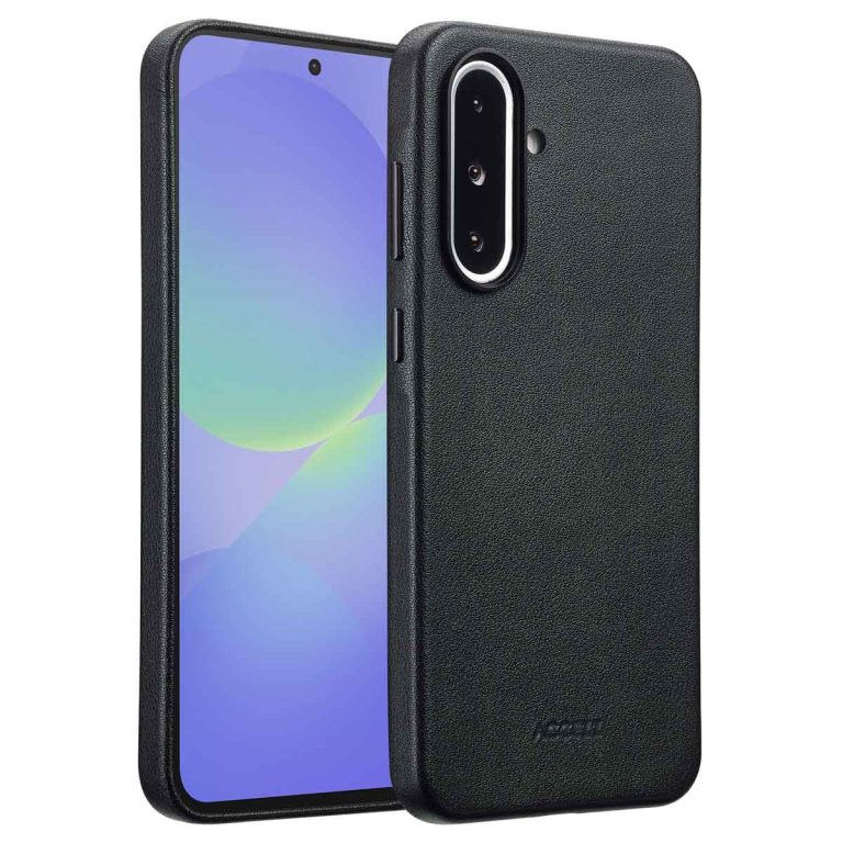 Accezz MagSafe Leather Backcover Samsung Galaxy A36 / A56 - Onyx Black - Afbeelding 10