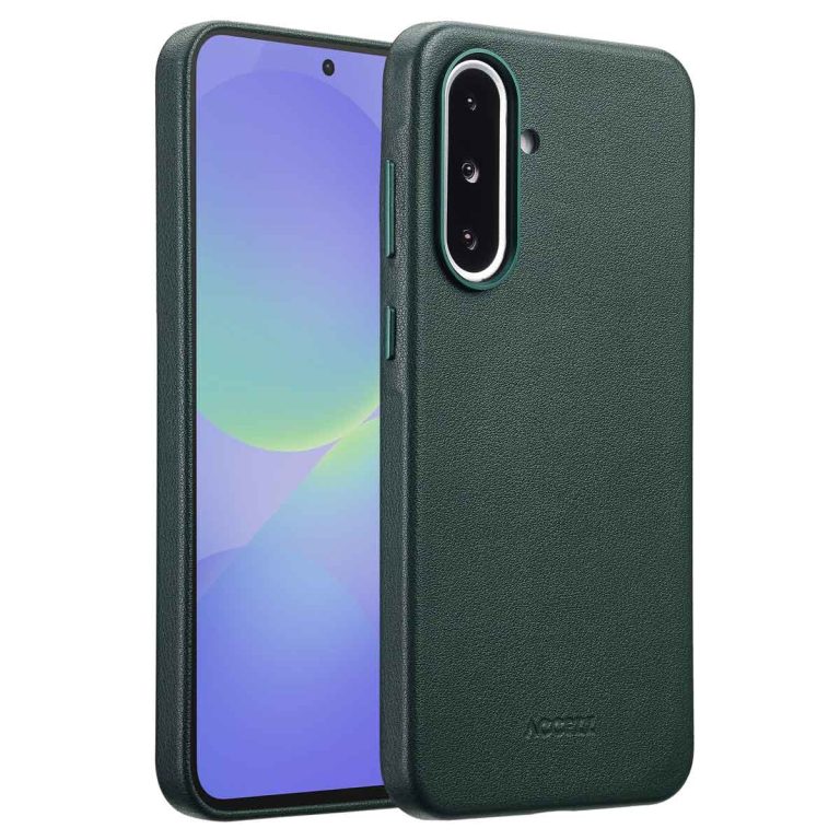 Accezz MagSafe Leather Backcover Samsung Galaxy A36 / A56 - Cedar Green - Afbeelding 10