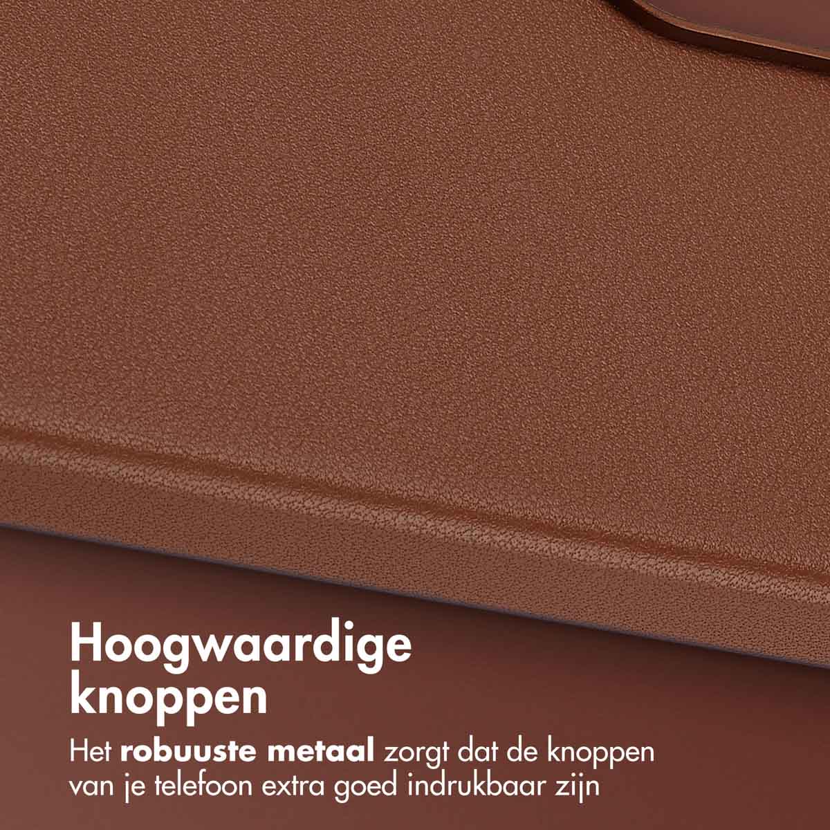 Accezz MagSafe Leather Backcover Samsung Galaxy A36 / A56 - Coffee Brown - Afbeelding 8