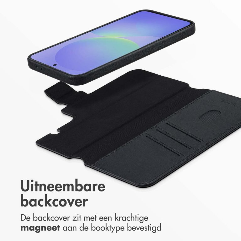 Accezz Leather Bookcase 2-in-1 met MagSafe Samsung Galaxy A36 / A56 - Onyx Black - Afbeelding 10