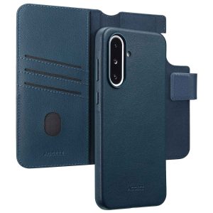 Accezz Leather Bookcase 2-in-1 met MagSafe Samsung Galaxy A36 / A56 - Nightfall Blue