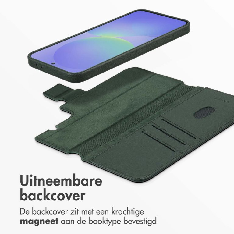 Accezz Leather Bookcase 2-in-1 met MagSafe Samsung Galaxy A36 / A56 - Cedar Green - Afbeelding 10