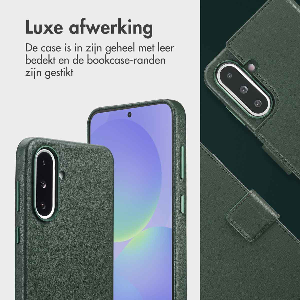 Accezz Leather Bookcase 2-in-1 met MagSafe Samsung Galaxy A36 / A56 - Cedar Green - Afbeelding 7