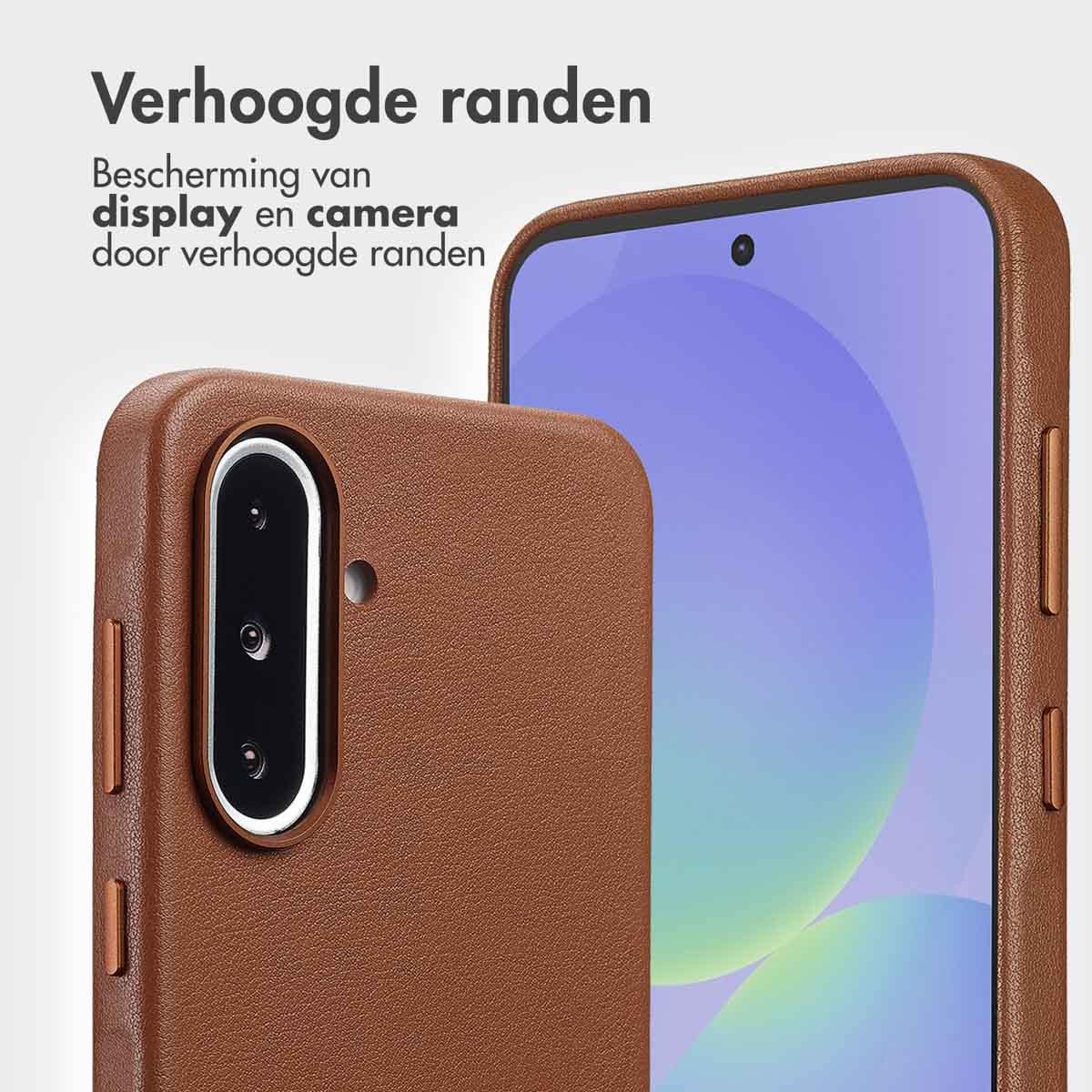 Accezz Leather Bookcase 2-in-1 met MagSafe Samsung Galaxy A36 / A56 - Coffee Brown - Afbeelding 8